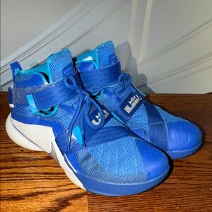 Nike Youth Blue High-Top Athletic Sneakers